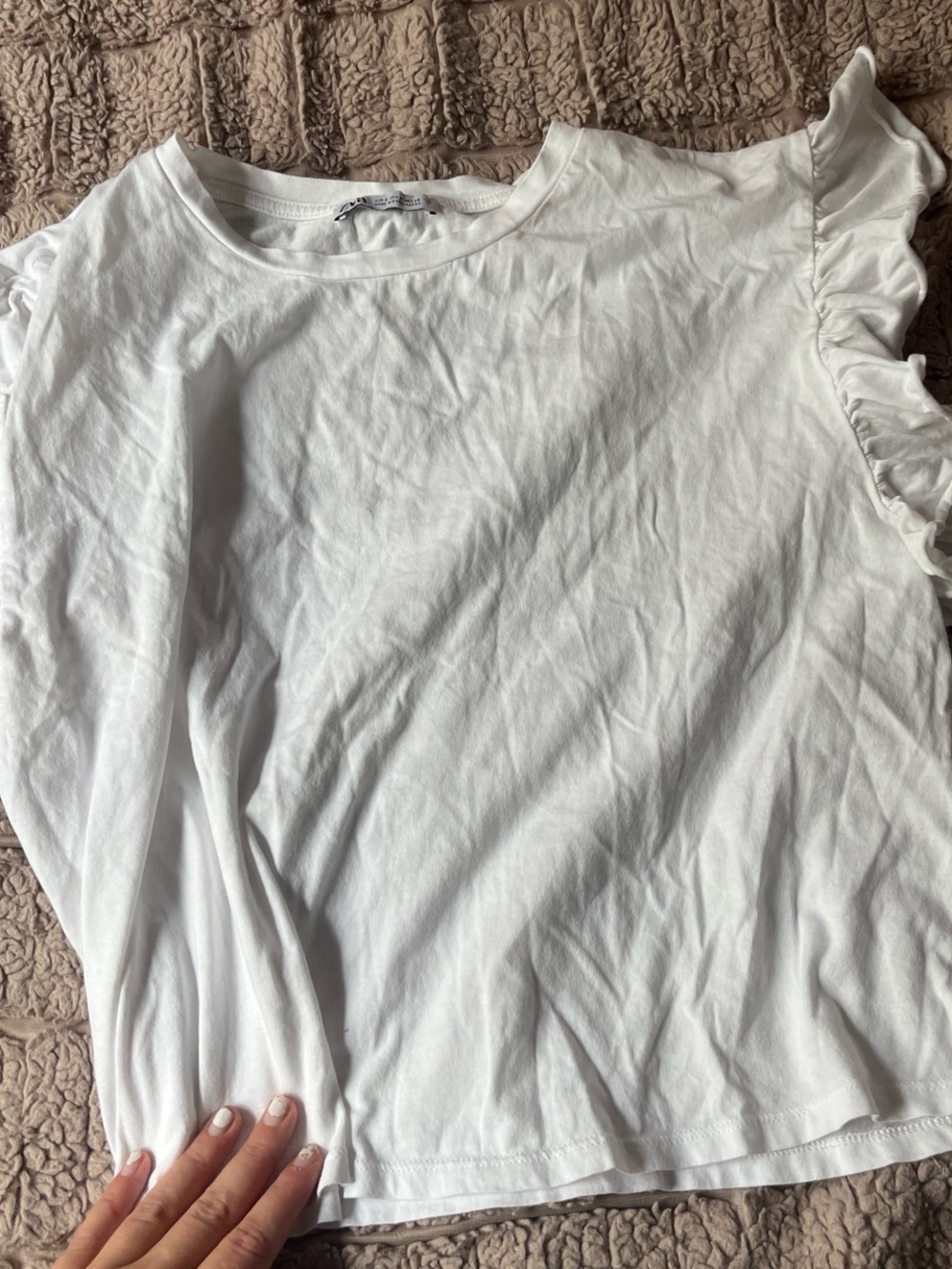 Zara white top